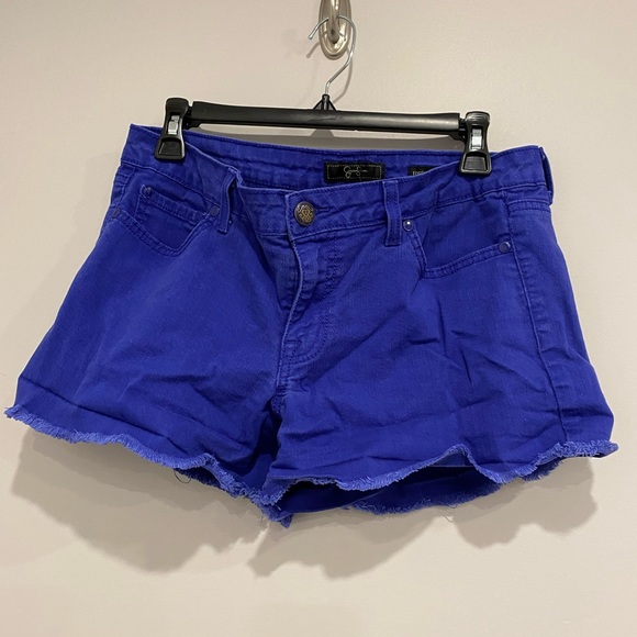 Jessica Simpson Pants - •2/$20• Blue Jessica Simpson Low-Rise Cutoff Shorts - Size 30
